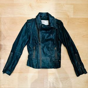 EVER brand authentic biker moto leather jacket